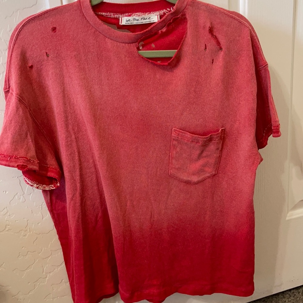Free People distressed T-shirt